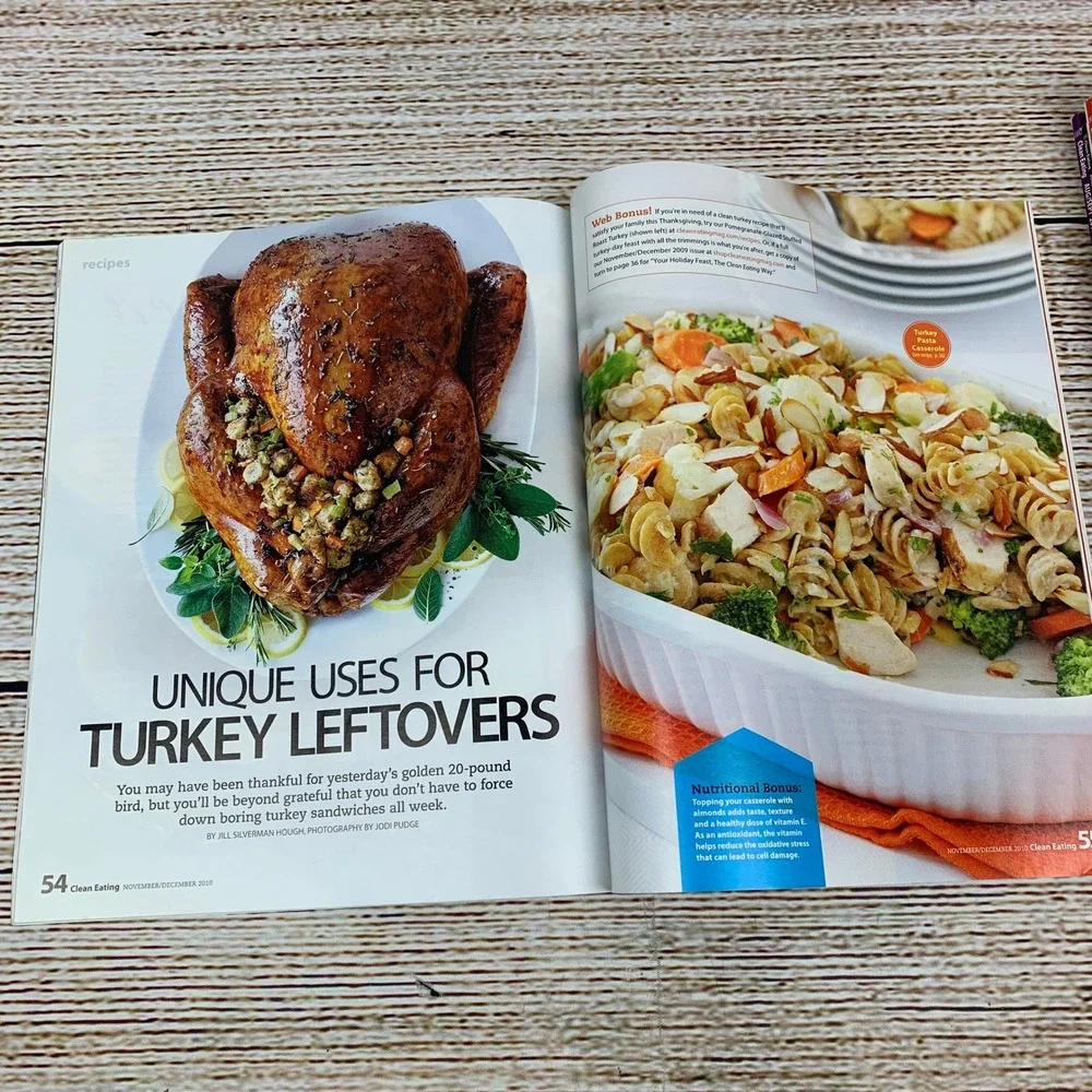 Clean Eating Magazine [November‎ December 2010] Recipes Turkey Leftovers